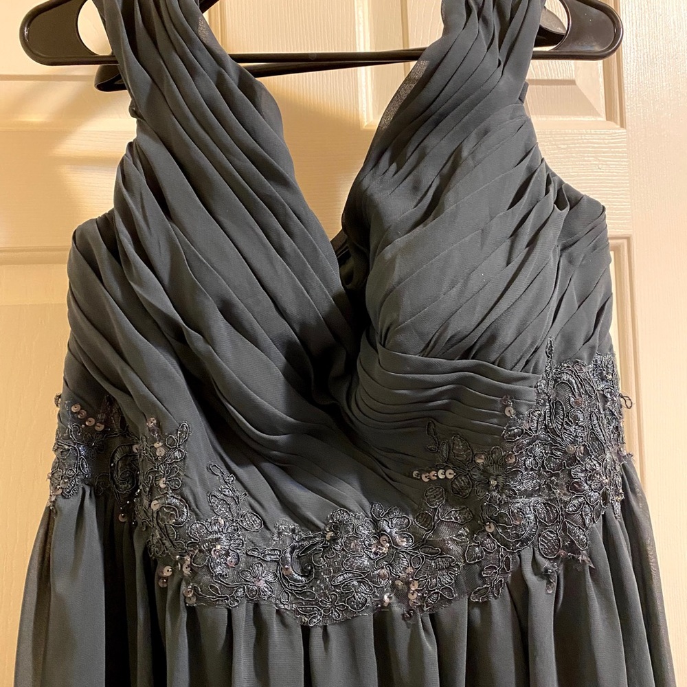 Azazie Coretta mother of the bride MOB dress, color is pewter. - Picture 4 of 6